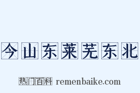 今山东莱芜东北是什么意思的图片